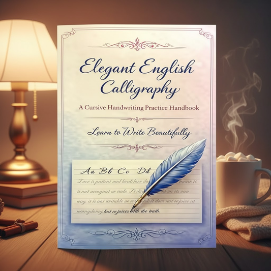 Elegant English Handwriting Book